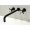 Kingston Brass KS8040ZX Wall Mount Tub Faucet, Matte Black KS8040ZX - alternate 2
